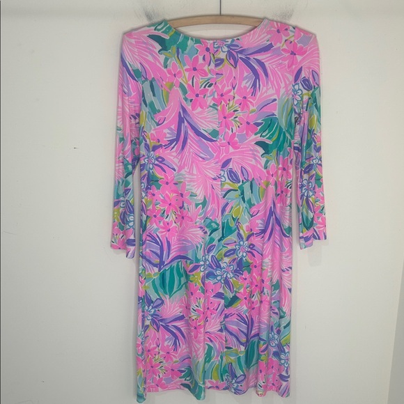 LILLY PULITZER Ophelia It Was All a Dream Jersey Knit 3/4 Sleeve Dress Size XS - Picture 4 of 15